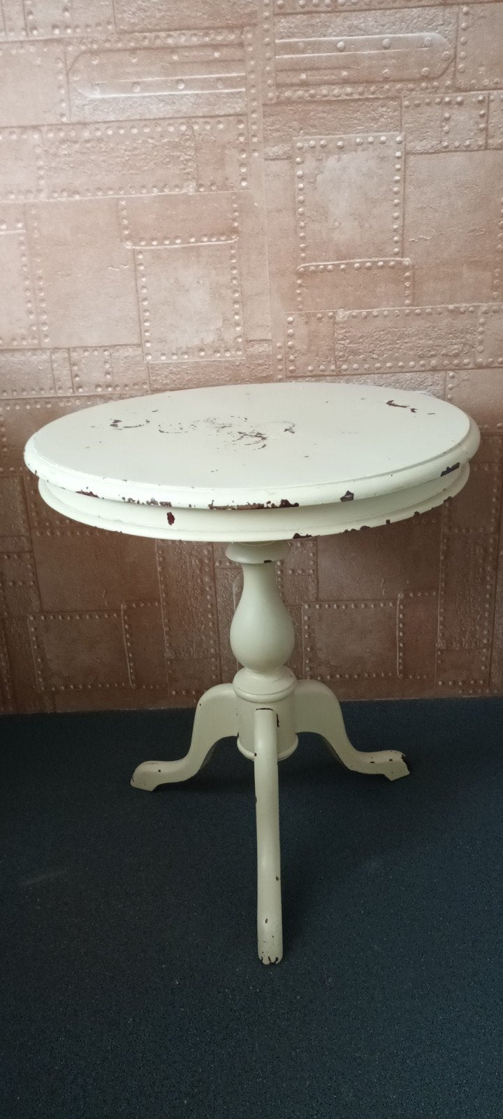 Sidetable / Bijzettafel / Wijntafel 59 cm opknapper moet weg, Ophalen, Gebruikt, Rond, 75 cm of meer