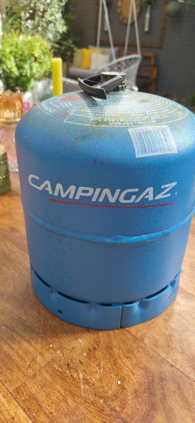 Lege campinggaz tank type 901 voor een reep chocolade, Ophalen of Verzenden