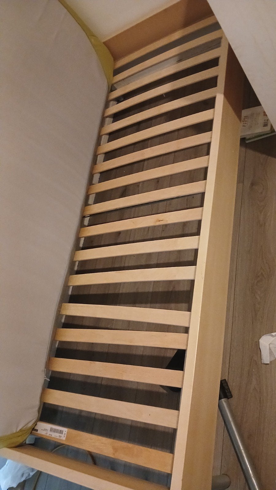 Bed 90/200, Huis en Inrichting, Gebruikt, 90 cm, Eenpersoons, Bruin