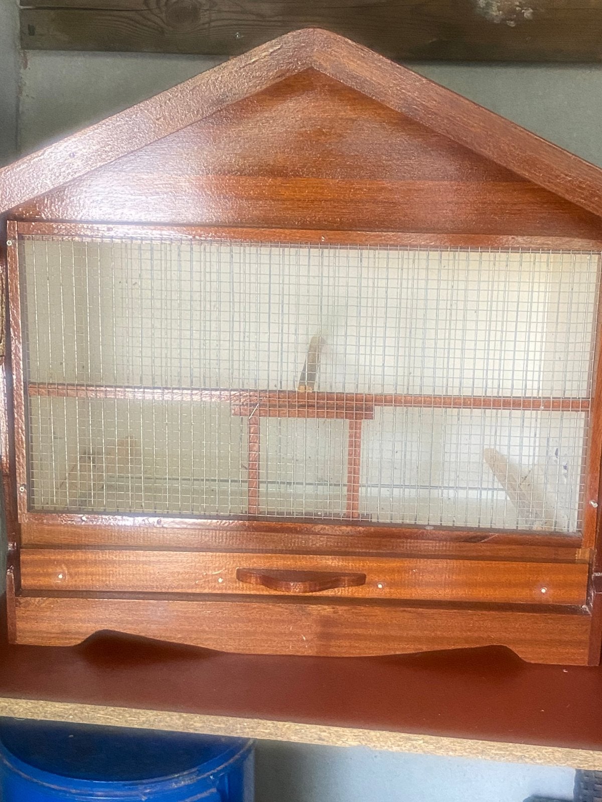 tekoop 2 hart houten vinken kooien eiken, Ophalen, Nieuw, Hout, Vogelkooi