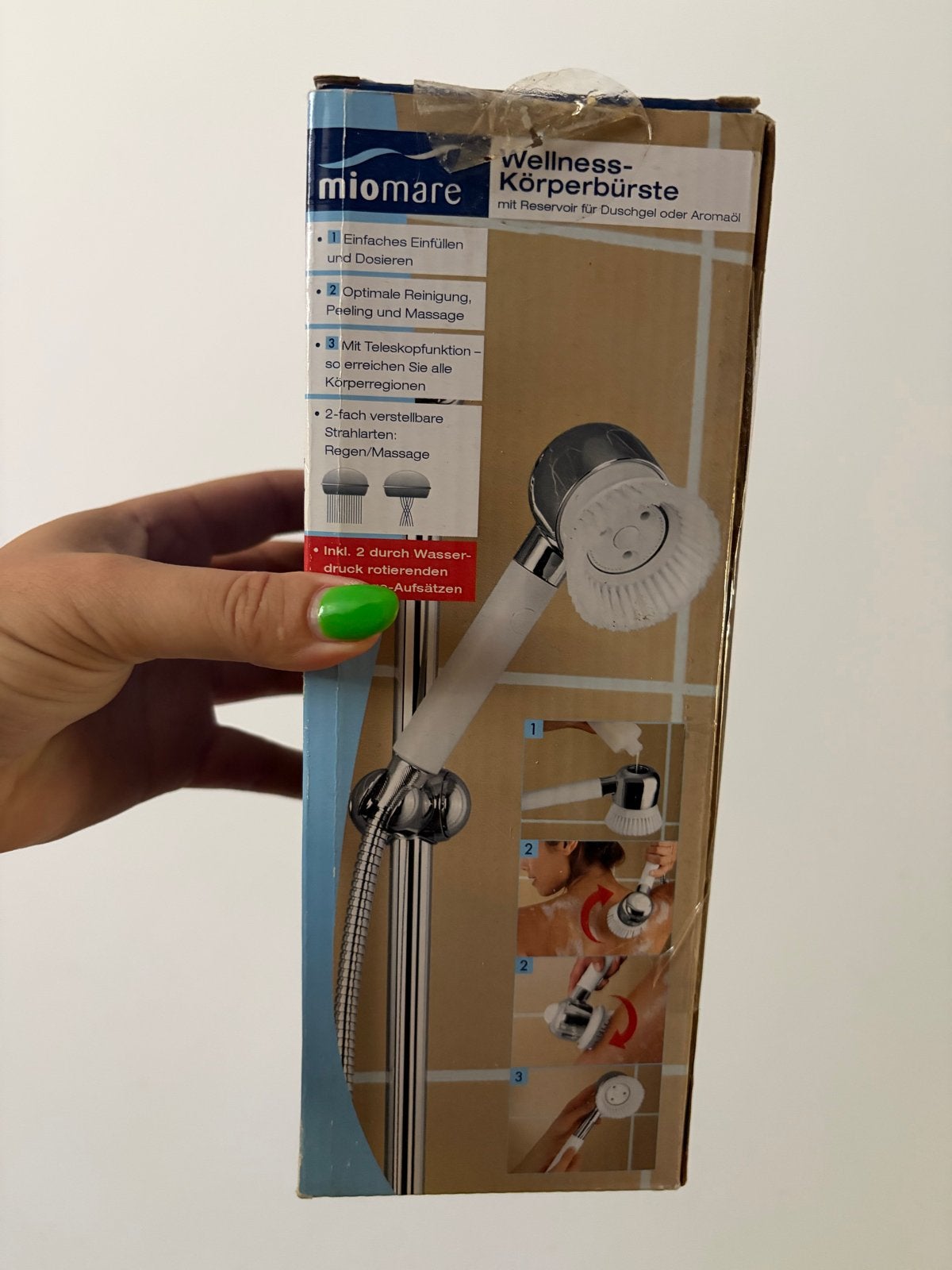Miomare Wellness-Körperbürste met reservoir, Ophalen, Nieuw, Overige typen