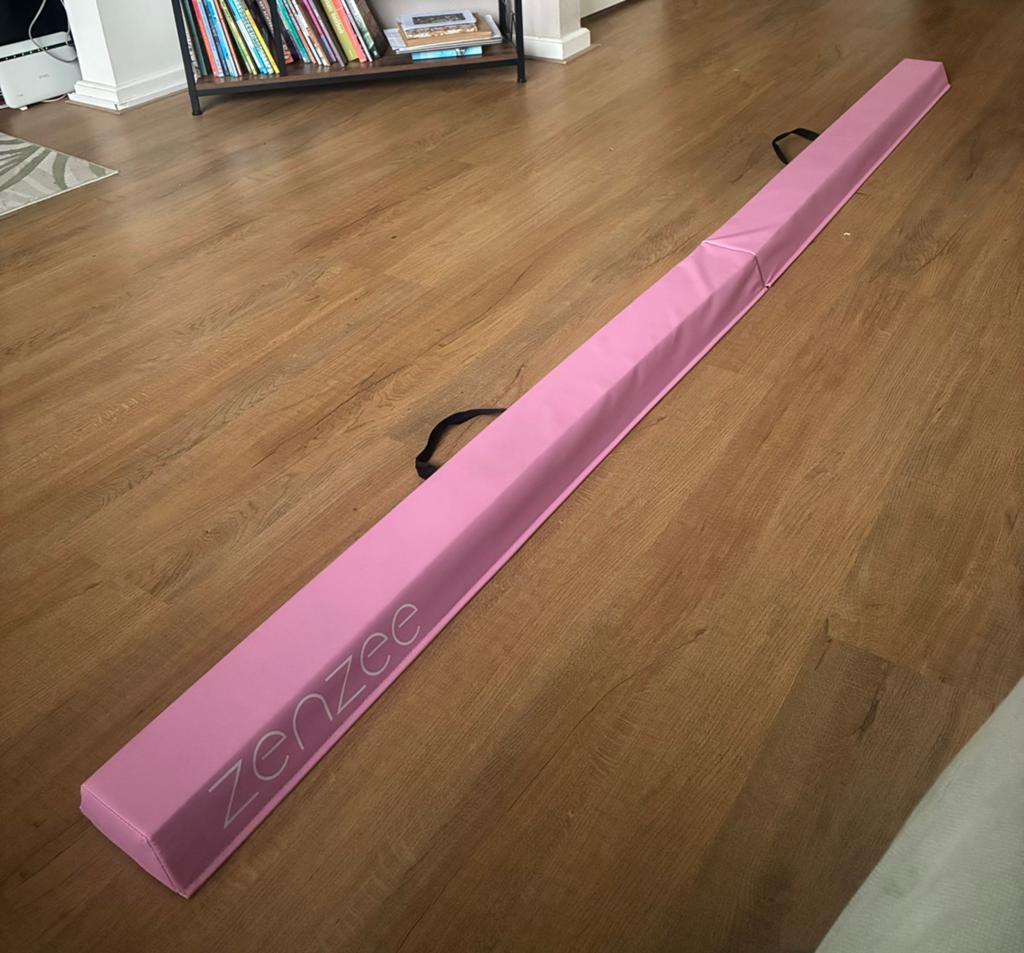 Roze Zenzee turnbalk - 2,70m - Ideaal voor thuistraining, Sport en Fitness, Turnen, Overige typen, Maat 36 t/m 42, Ophalen of Verzenden