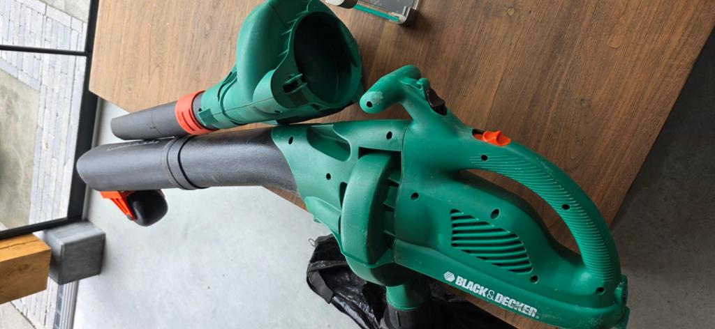 Black & Decker, Bladblazer, Bladzuiger, opvangzak, Ophalen, Gebruikt, Black&Decker, Elektrisch