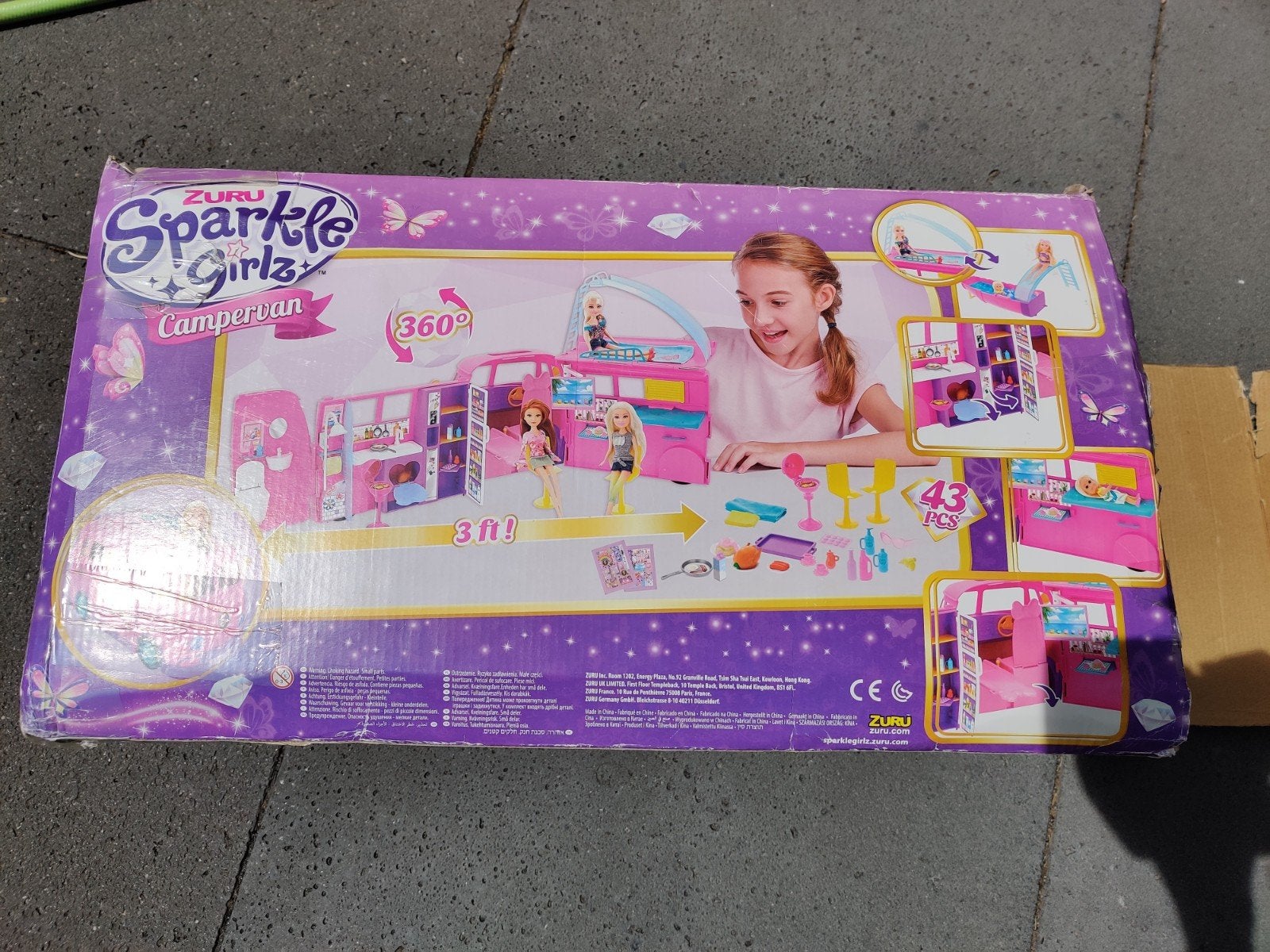 Barbie Sparkle Girlz Campervan Speelset - compleet in, Ophalen, Gebruikt, Overige typen