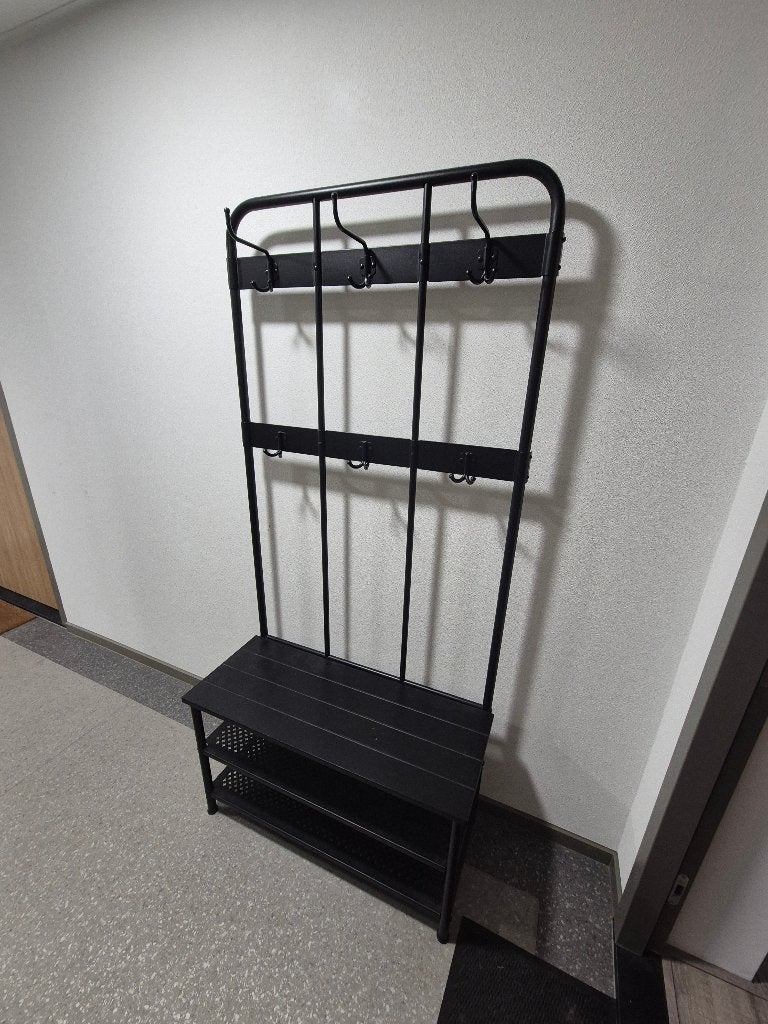Zwarte Kapstok ikea, Ophalen, Zo goed als nieuw, Staande kapstok, 150 tot 200 cm