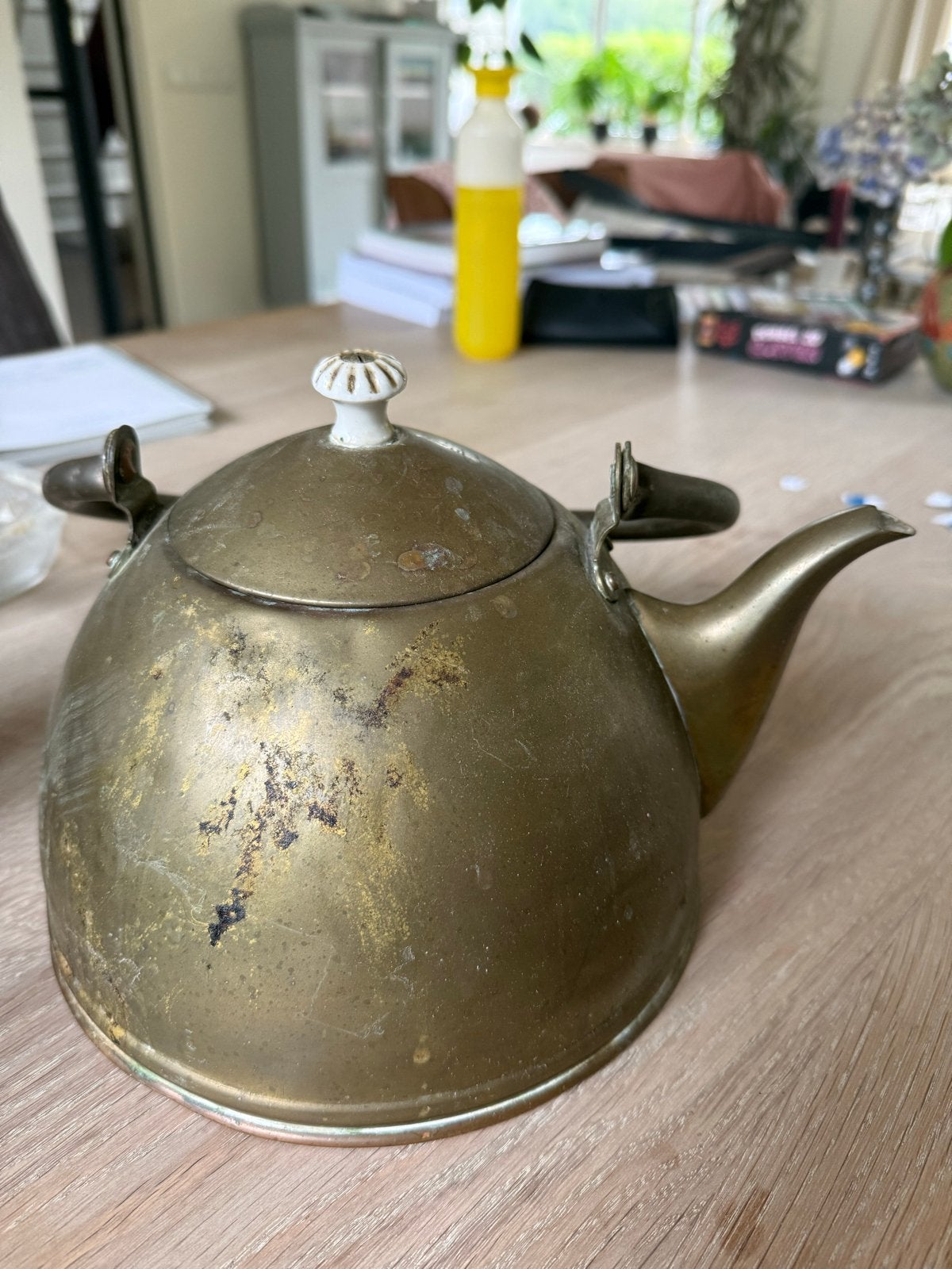 Antieke Nederlandse Koperen Theeketel, Ophalen, Koper