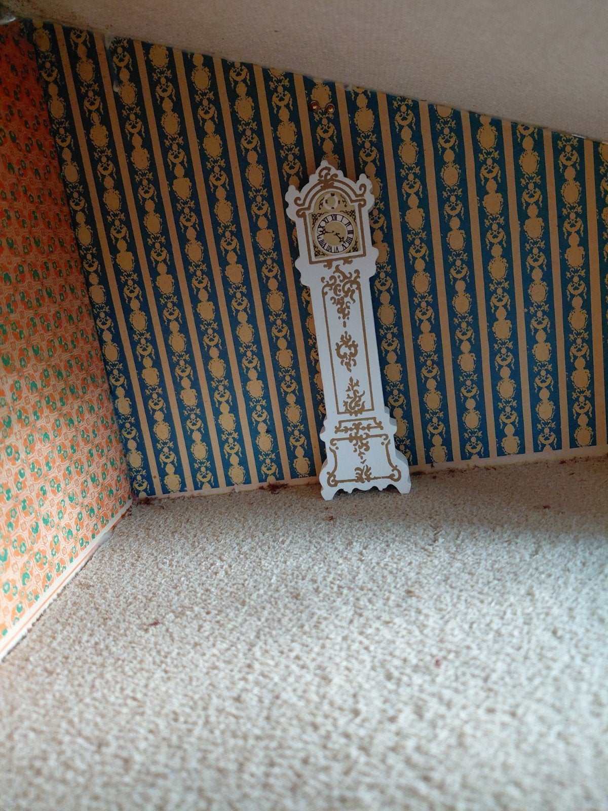 Vintage lundby staandeklok 1.16, Ophalen of Verzenden, Gebruikt, Poppenhuis