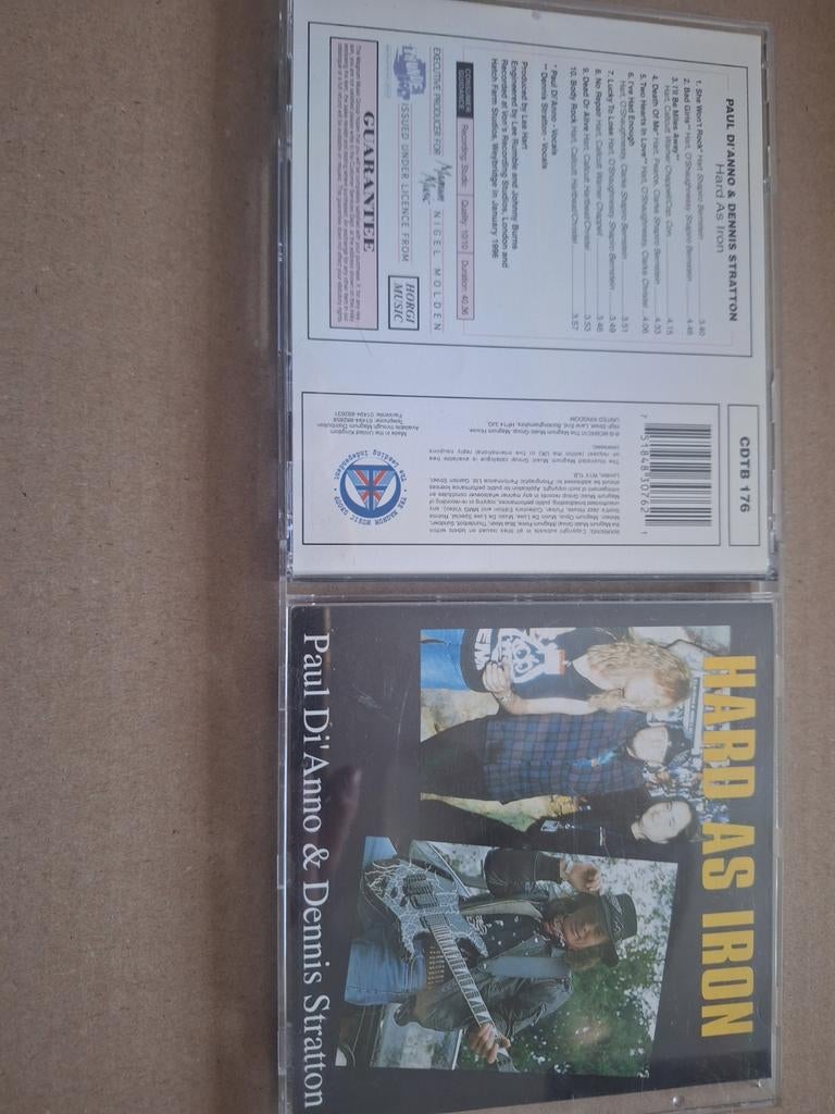 Paul Dianno & Dennis Stratton: Hard as iron cd, Verzenden, Zo goed als nieuw