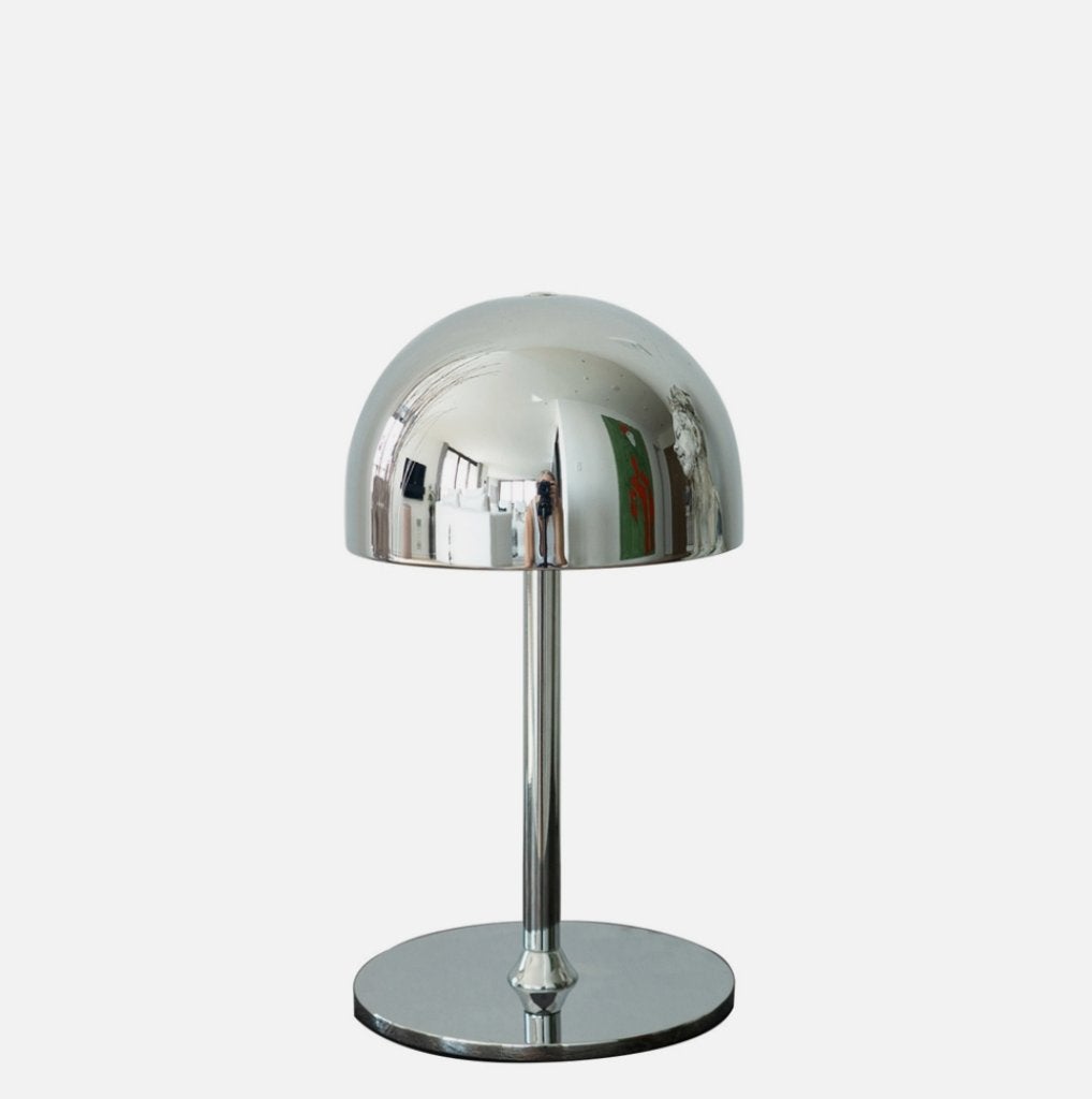 Tafellamp LED oplaadbaar dimbaar Sirius Tim Chroom Zilver NW, Nieuw, Ophalen of Verzenden, Metaal, Modern