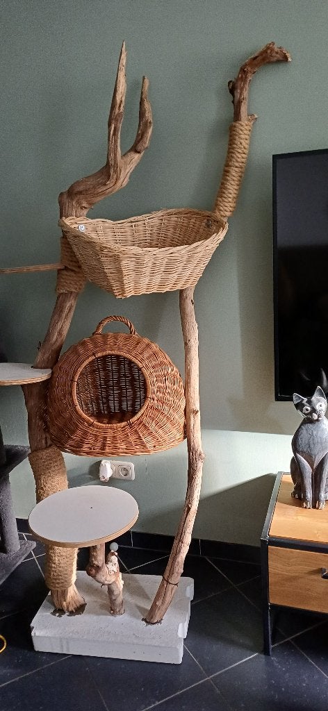 Prachtige uitdagende unieke kattenkrabpaal, Dieren en Toebehoren, Ophalen, Zo goed als nieuw, Krabpaal