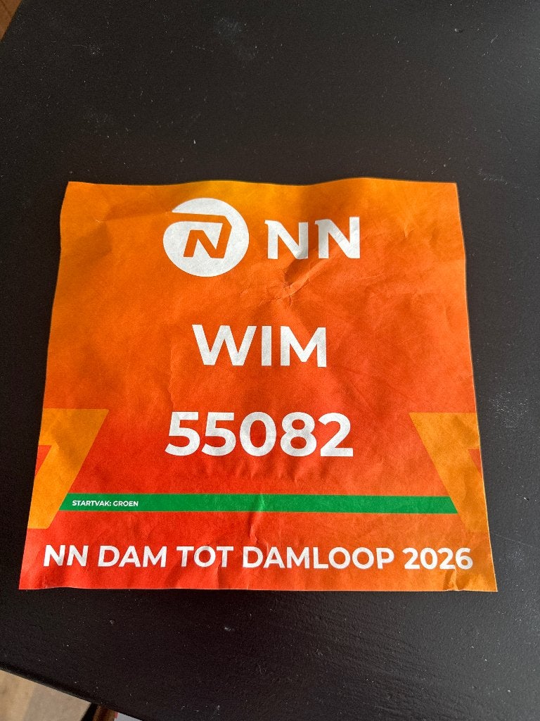 Ticket Dam tot Damloop, Overige merken, Overige typen, Nieuw, Ophalen of Verzenden