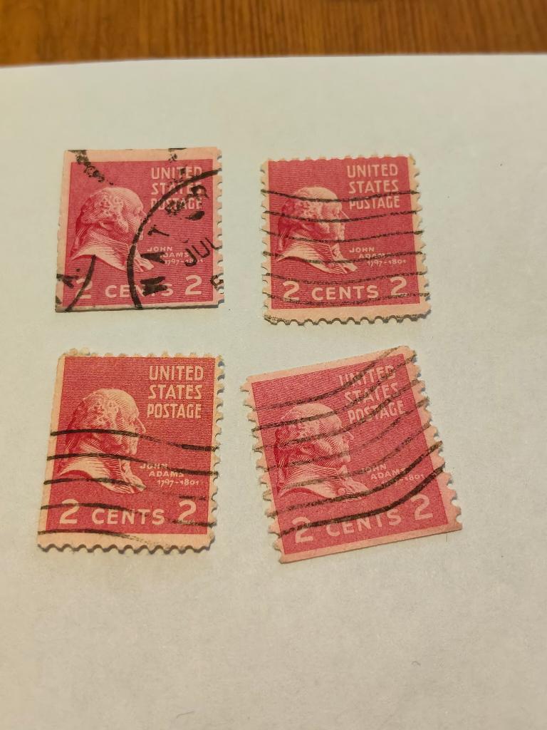 8222 usa 4 verschillende john adams, Verzenden, Noord-Amerika