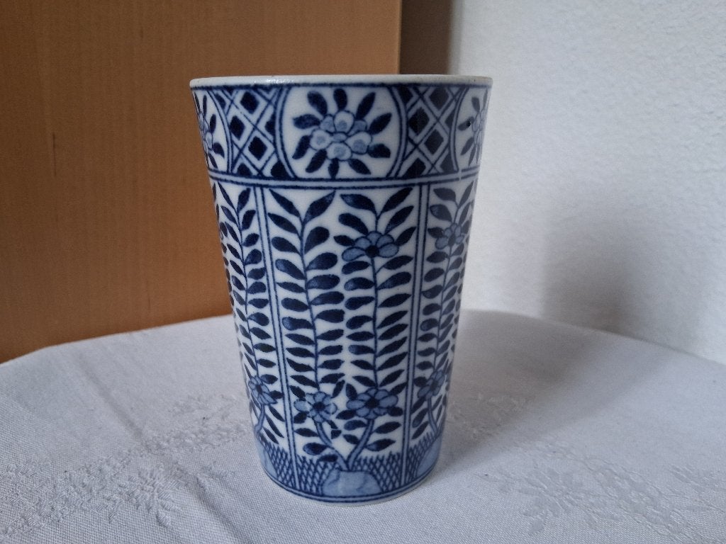 MOSA porseleinen beker Lange Lijs decor 256 *eureka*, Ophalen of Verzenden, Zo goed als nieuw, Porselein, Overige typen