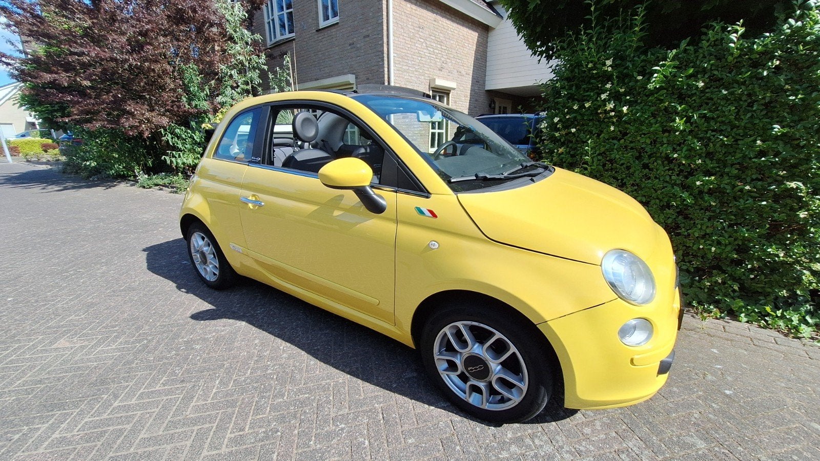 Fiat 500 1.2 AUT C 2011 Geel, Auto's, 4 cilinders, Handgeschakeld, Particulier, 915 kg