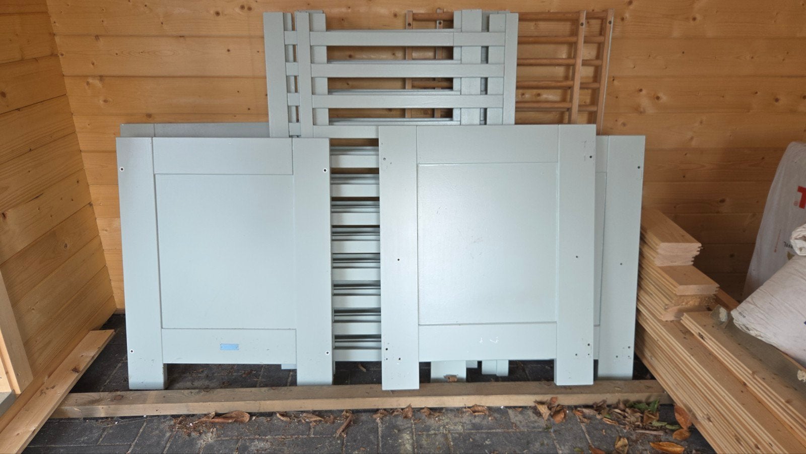 2x botipa ledikant, Gebruikt, Ophalen of Verzenden, Lattenbodem, Minder dan 140 cm
