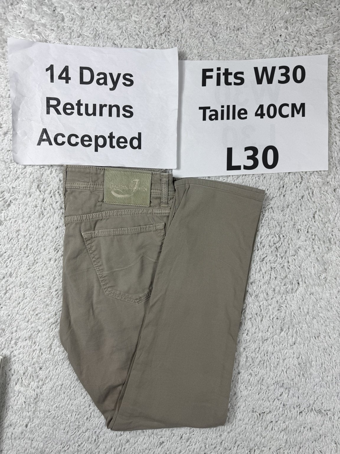 Jacob Cohën J688 Bard Jeans Beige Past W30 L30 Slim Fit 3854, Overige kleuren, W32 (confectie 46) of kleiner, Ophalen of Verzenden