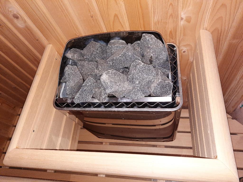 Saunakachel (Finse sauna), Ophalen, Gebruikt, Fins of Traditioneel, Onderdelen
