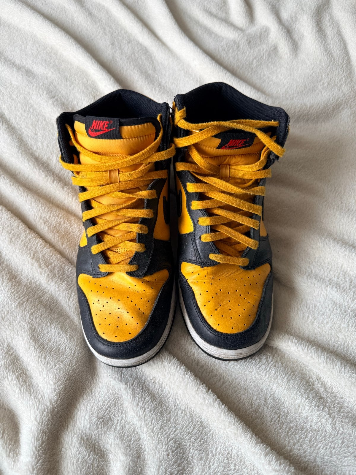 Nike Dunk High Goldenrod - Maat 45, Kleding | Heren, Schoenen, Ophalen of Verzenden, Gedragen, Zwart, Sneakers of Gympen