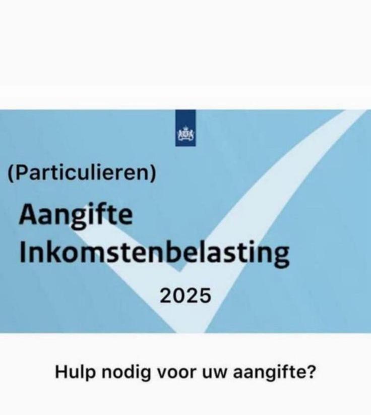 Aangifte inkomstenbelasting 2025 - laatste 2 weken!, Eén persoon, Cadeaubon