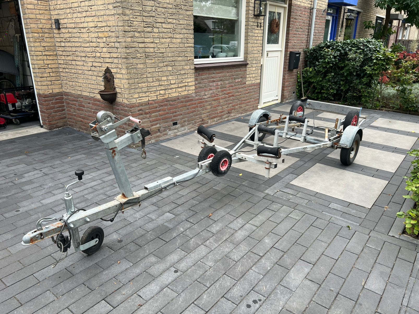 Boottrailer lengte 4,5 meter., Ophalen of Verzenden, Gebruikt, Minder dan 6 meter