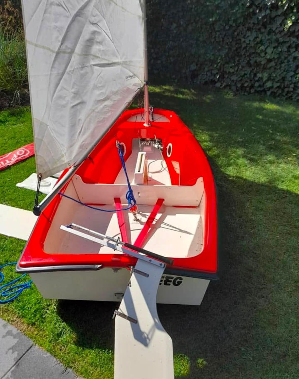 Te koop Optimist, Ophalen, Gebruikt, Overige typen, Minder dan 15 m²