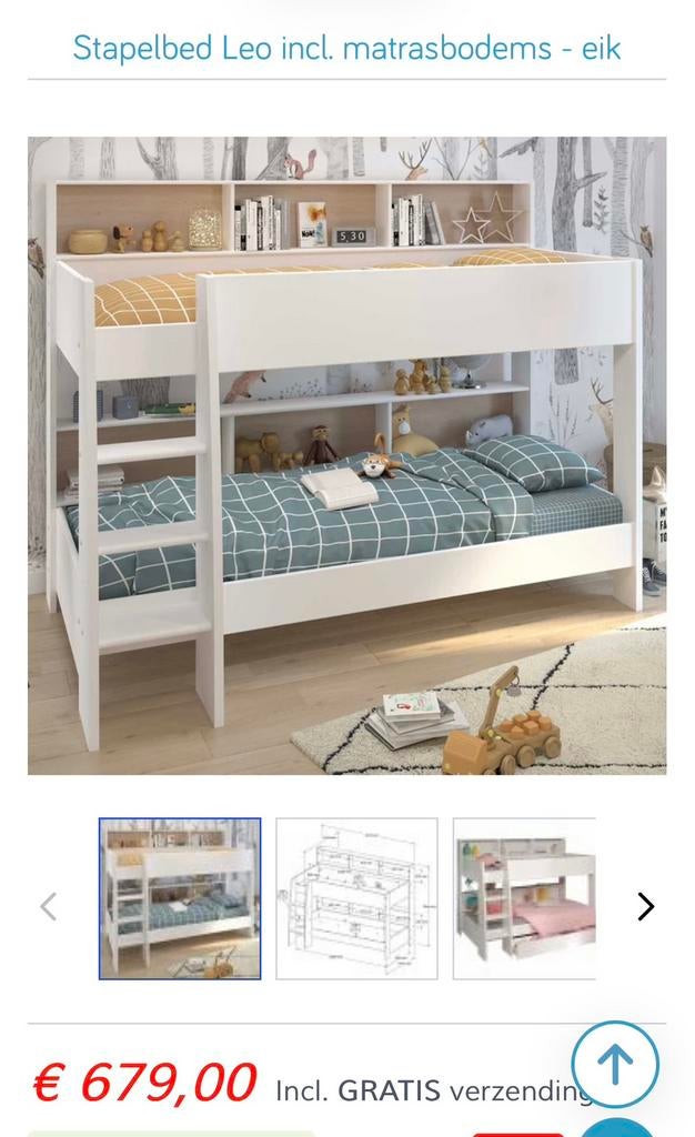 Stapelbed Leo, Ophalen, Gebruikt, Stapelbed