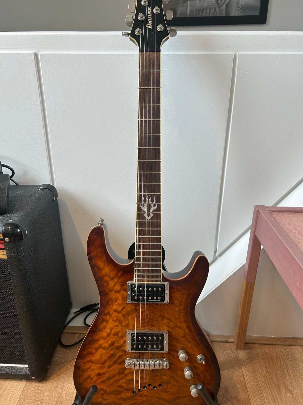 Ibanez SZ520QM Elektrische Gitaar - inclusief koffer, Ophalen of Verzenden, Zo goed als nieuw, Solid body, Ibanez