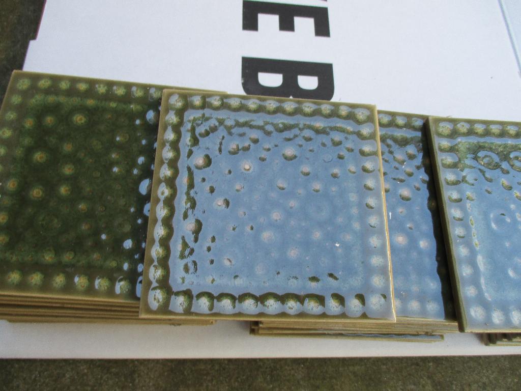 43 vintage Mosa tegels groen 11x11cm NIEUW, Ophalen, Nieuw, Minder dan 20 cm, Minder dan 20 cm