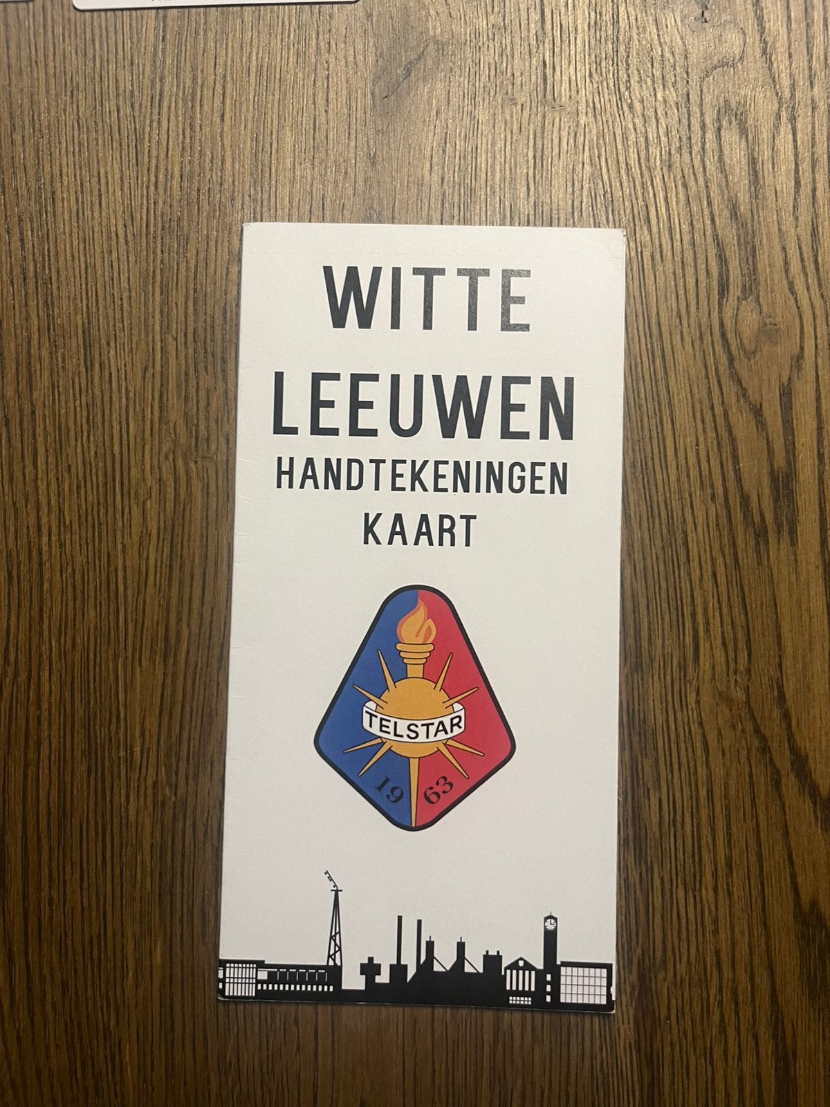OUDERE HANDTEKENINGEN KAART TELSTAR, Ophalen of Verzenden, Zo goed als nieuw, Overige binnenlandse clubs, Spelerskaart