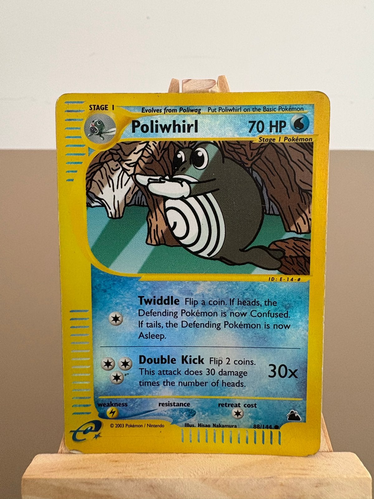 Poliwhirl Pokémon Kaart 88/144 - Skyridge, Ophalen of Verzenden, Gebruikt, Losse kaart