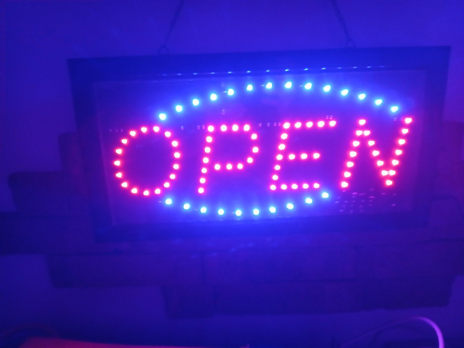 LED lichyreclame OPEN., Ophalen, Lichtbak of (neon) lamp