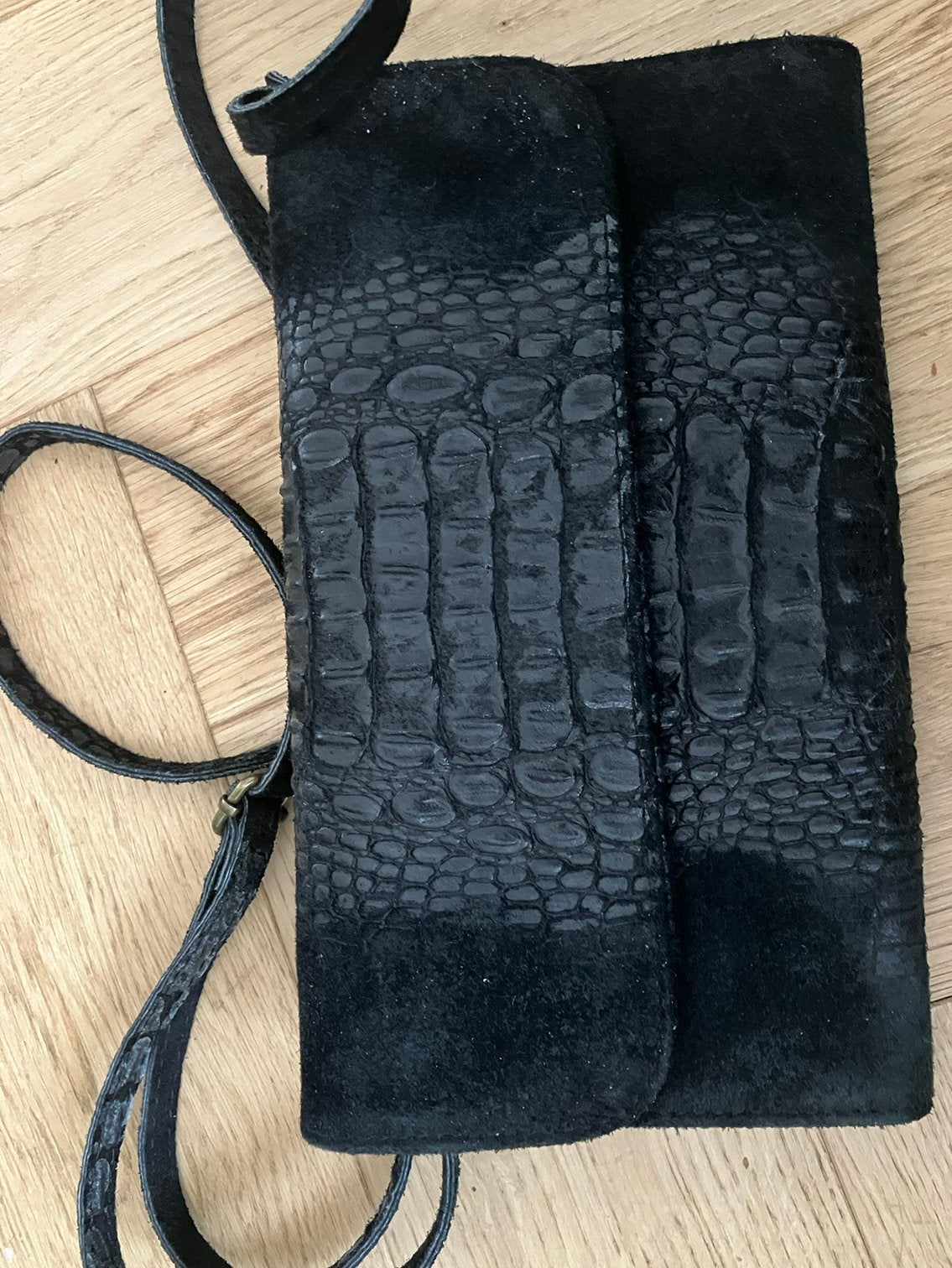 NIEUWE Dames lederen handtas ladies purse hand bag leather, Ophalen of Verzenden, Nieuw, Zwart, Schoudertasje