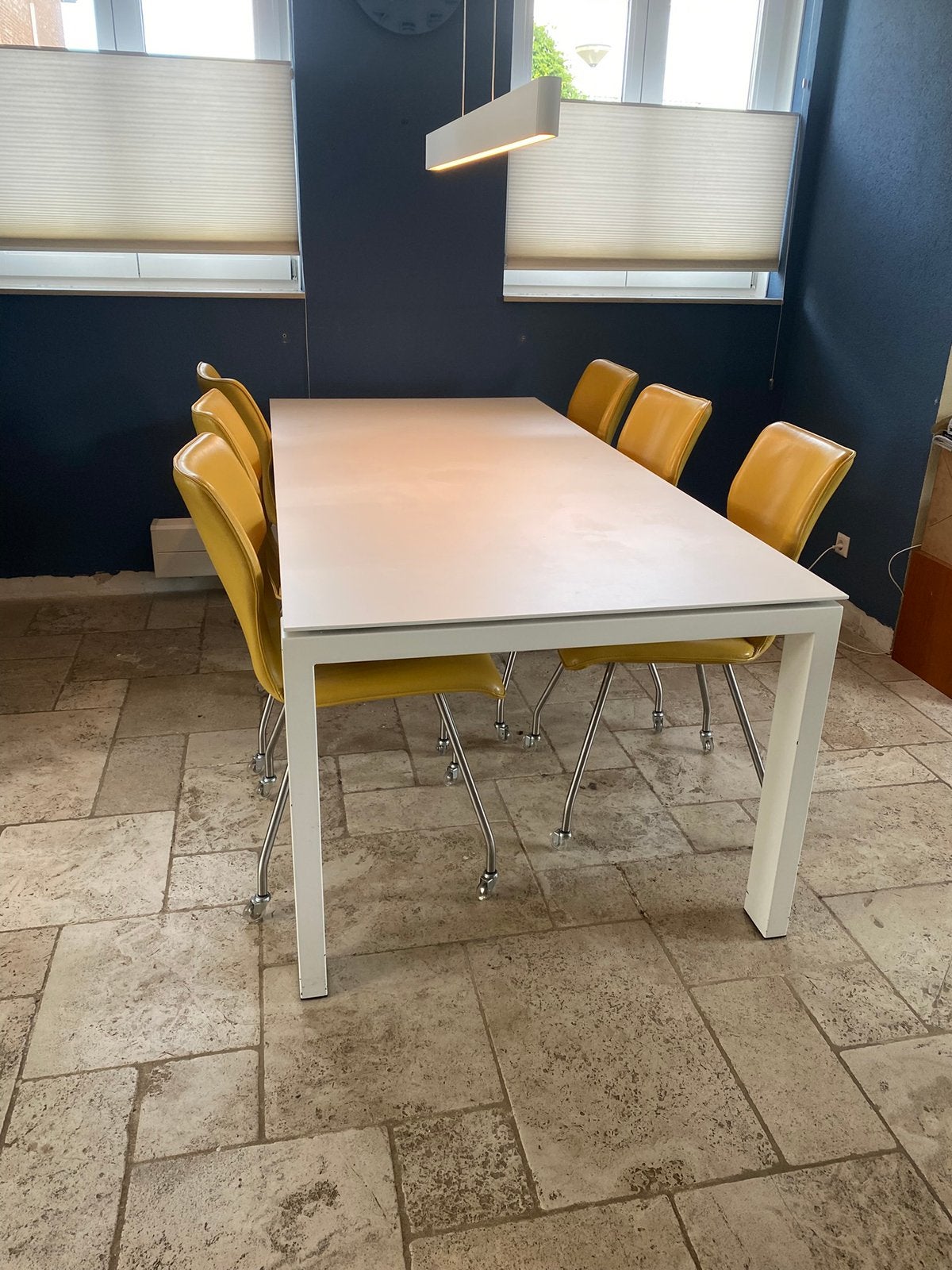 Eettafel uitschuifbaar keramiek blad, Huis en Inrichting, Tafels | Eettafels, Ophalen, 200 cm of meer, 50 tot 100 cm, Zo goed als nieuw