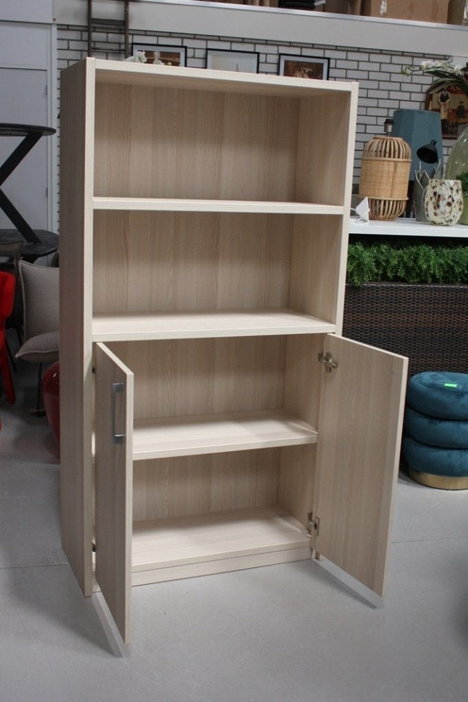 2 mooie open kasten archiefkast buffetkast melamine houtlook, Ophalen, Met deur(en), Nieuw, 50 tot 100 cm