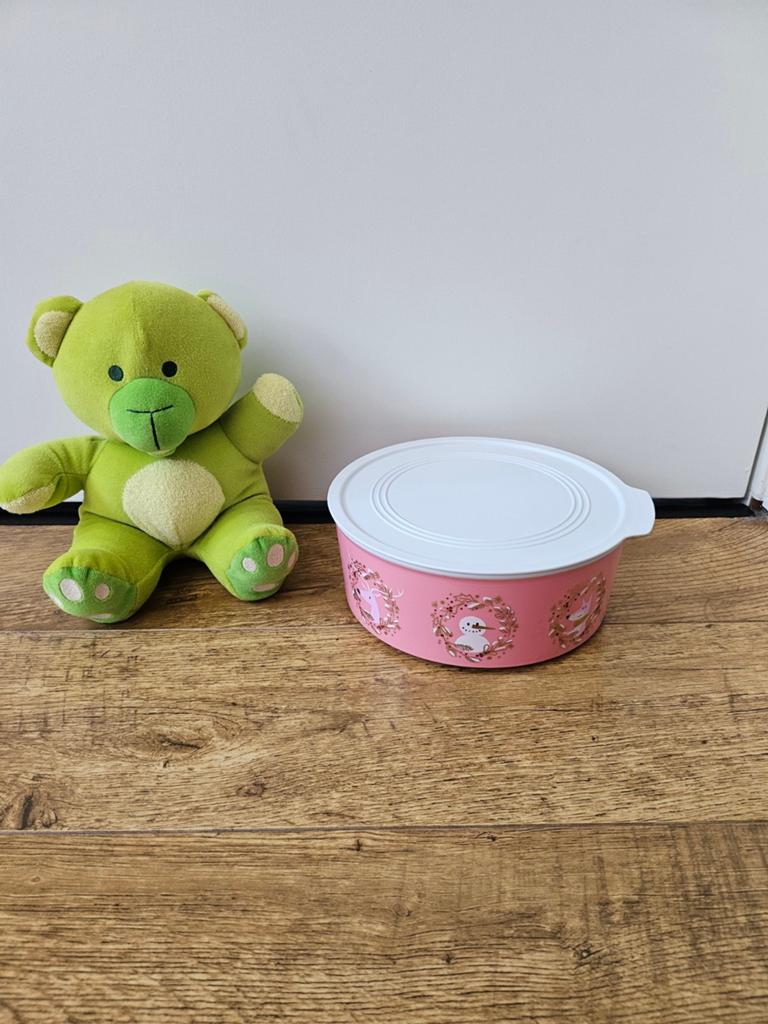Tupperware nieuwe roze koektrommel - 1,5 liter, Ophalen of Verzenden, Nieuw, Wit, Bak of Kom