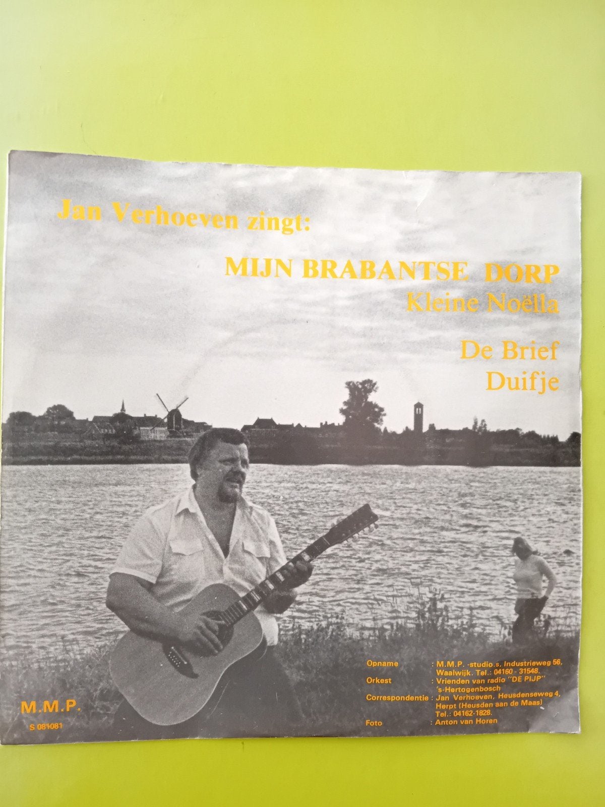 Jan Verhoeven zingt: Mijn Brabantse Dorp - Vinyl Single, Gebruikt, 7 inch, Ophalen of Verzenden, EP