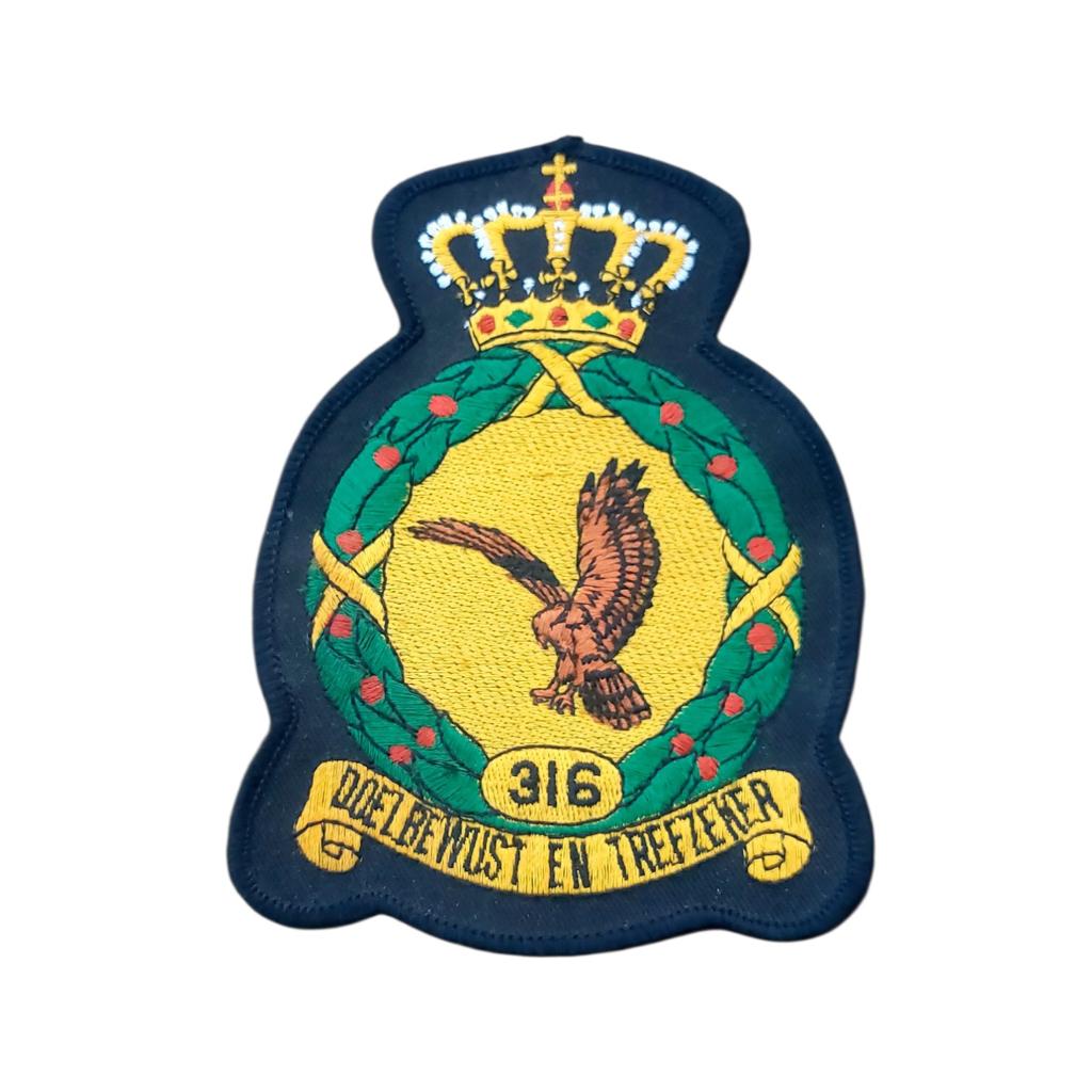 Patch 316 Squadron Koninklijke Luchtmacht (KLU), Ophalen of Verzenden, Luchtmacht, Nederland, Embleem of Badge