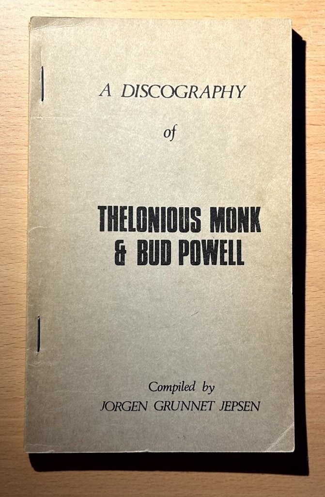 Discography of Thelonious Monk & Bud Powell, Gelezen, Artiest, Jorgen Grunnet Jepsen, Ophalen of Verzenden