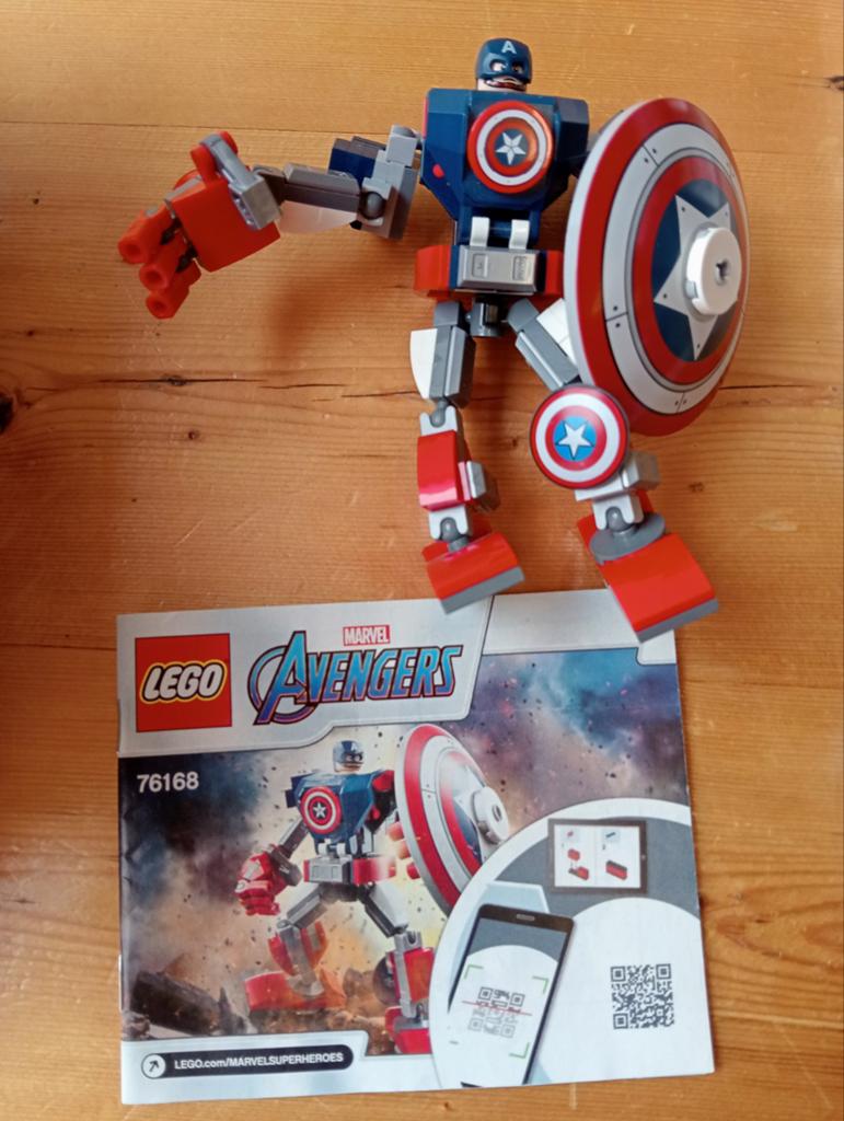 LEGO Marvel Avengers Captain America Mech 76168, Ophalen of Verzenden, Zo goed als nieuw, Overige merken