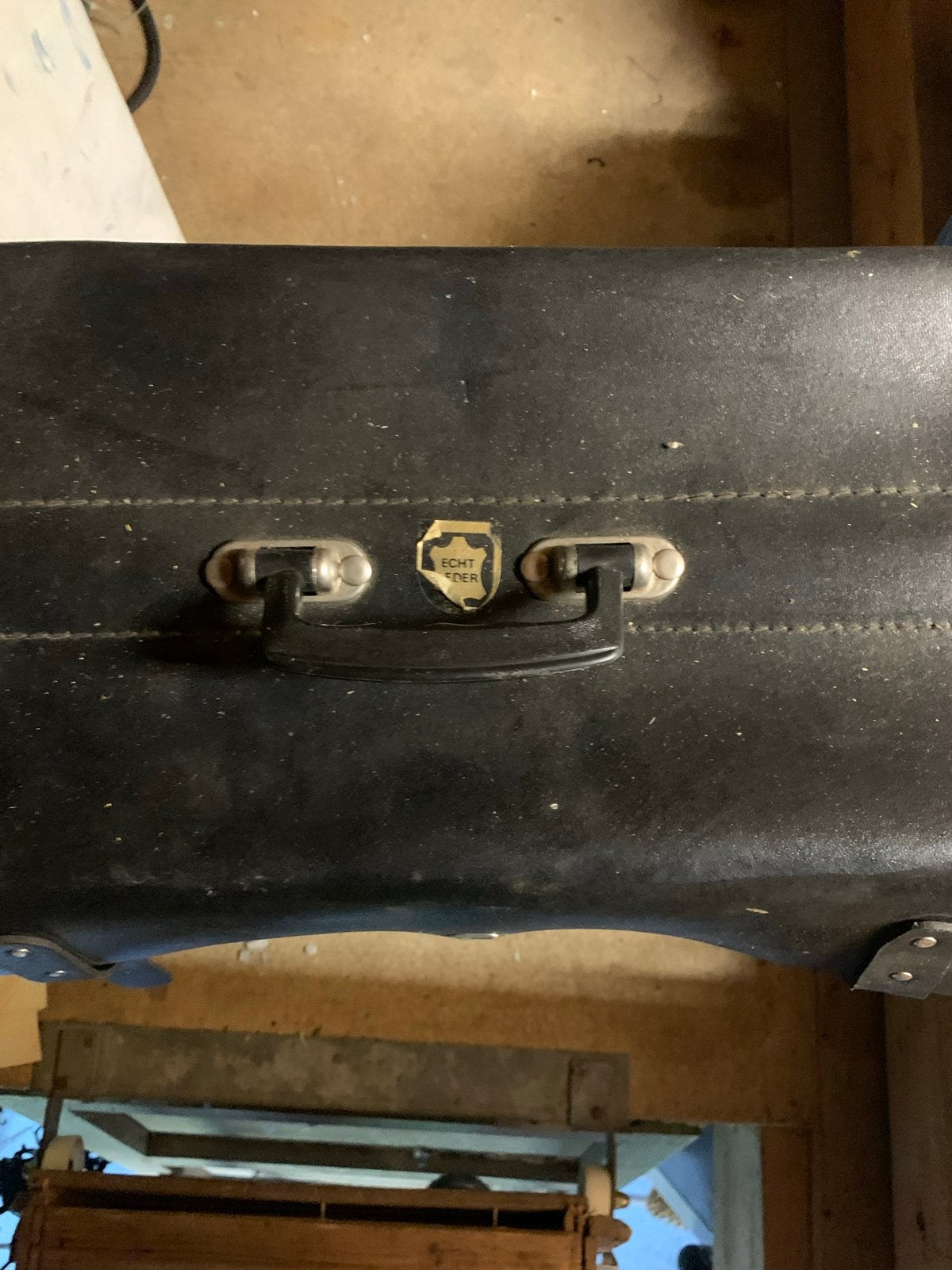 Vintage Leren Koffer met Gereedschap en Accessoires, Ophalen of Verzenden