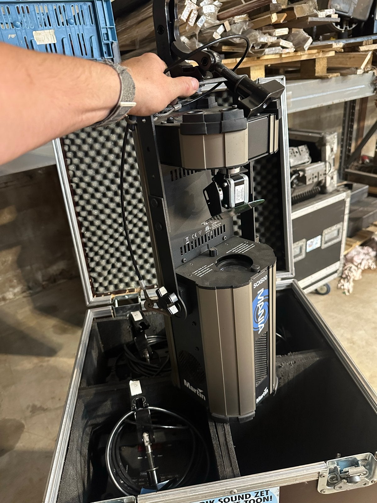 4x Martin Mania SCX600 scanners incl. flightcase, Ophalen, Gebruikt, Licht