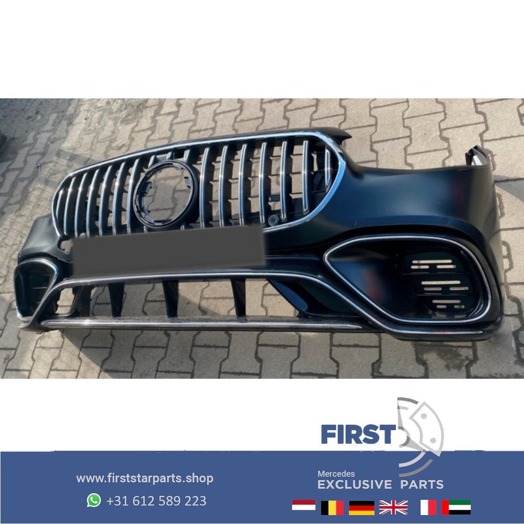 W223 S63 AMG BUMPER A2238853901 S63s  VOORBUMPER S Klasse LI, Gebruikt, -, Voor, Ophalen of Verzenden