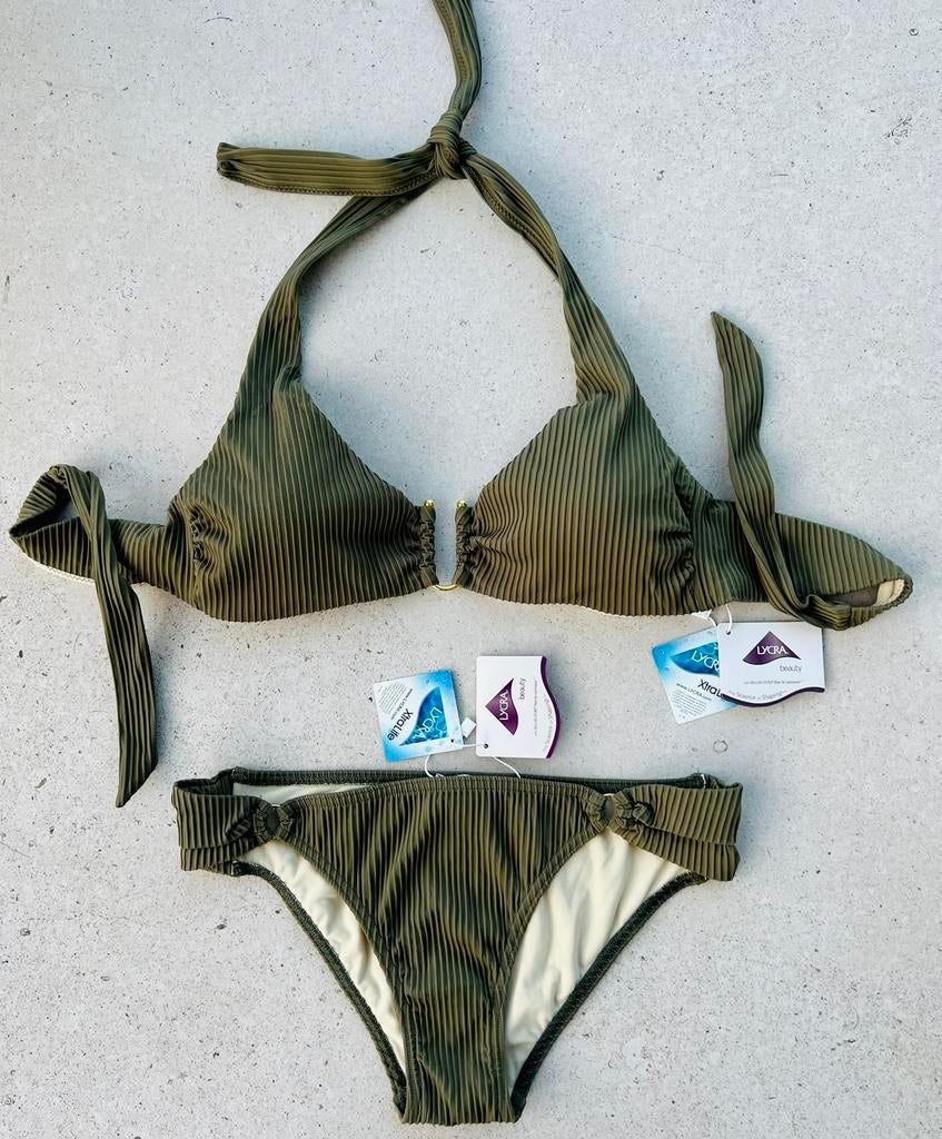 Nieuw! Ani Ani legergroen bikini maat 36 - S, Ophalen of Verzenden, Nieuw, Bikini