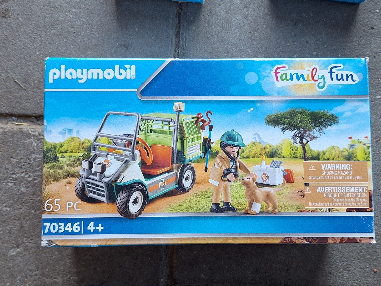 Playmobil Family Fun 70346 - Safariwagen met leeuwenwelp, Ophalen of Verzenden, Nieuw, Jongen of Meisje