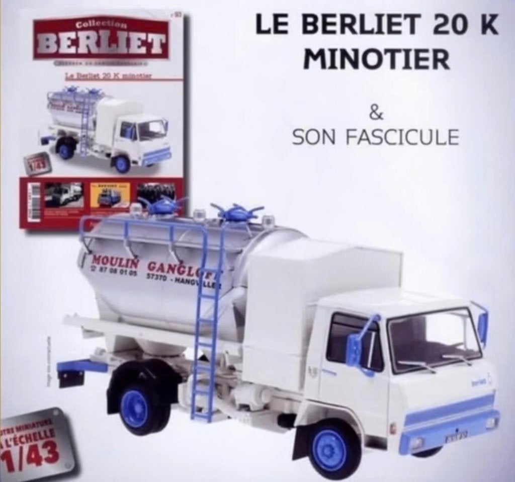 Berliet 20 K meelvervoer MOULIN GONGLOFF 1/43 Berliet # 93, Verzenden, Nieuw, Bus of Vrachtwagen, Overige merken
