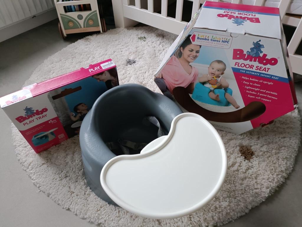 Bumbo babyzitje/ Floor seat met tafelblad, Ophalen, Gebruikt, Overige typen