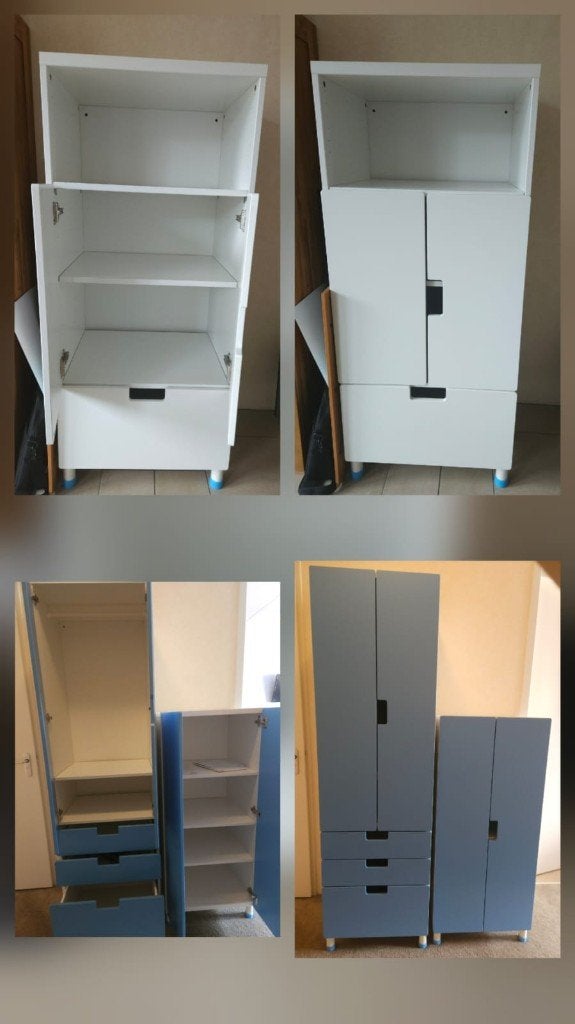 3 stuva (kleding)kasten (aanbieding set), Ophalen, Gebruikt, 50 tot 70 cm, 105 cm of meer