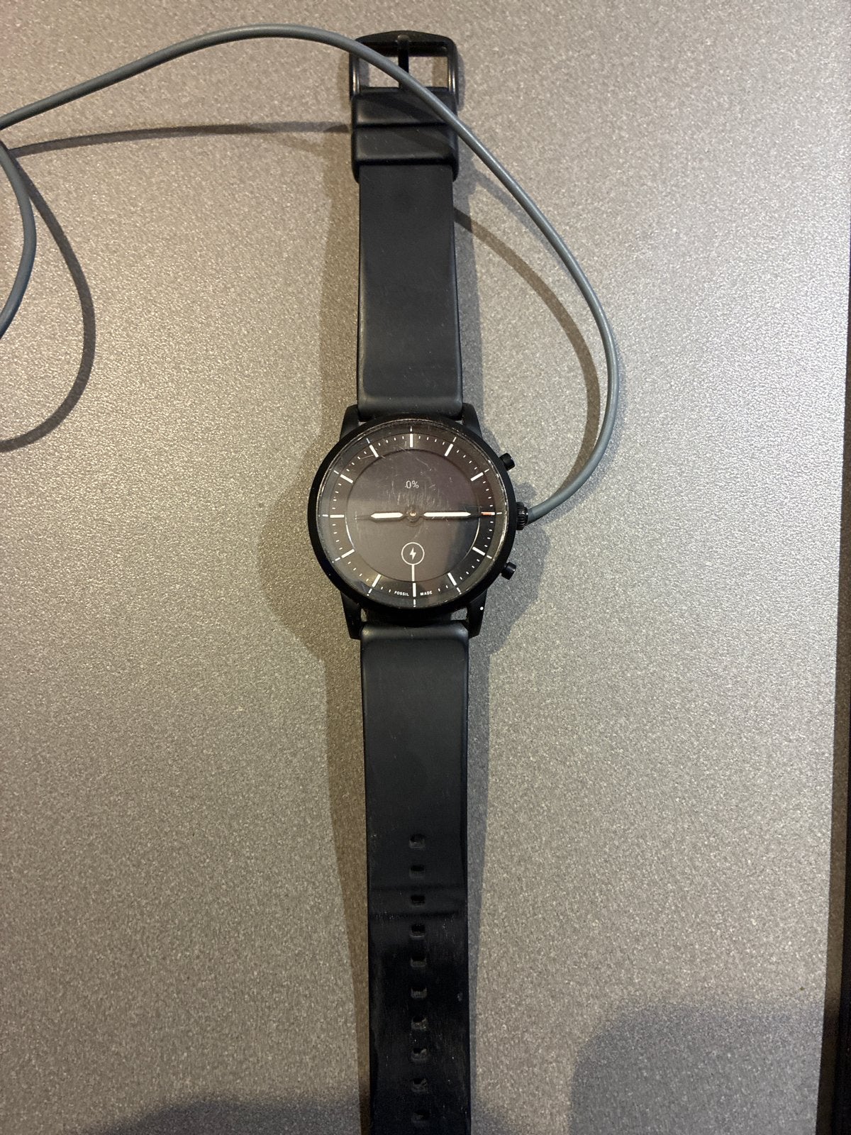 Fossil Smartwatch Chrono - Zwart, Ophalen of Verzenden, Gebruikt, Zwart, Android