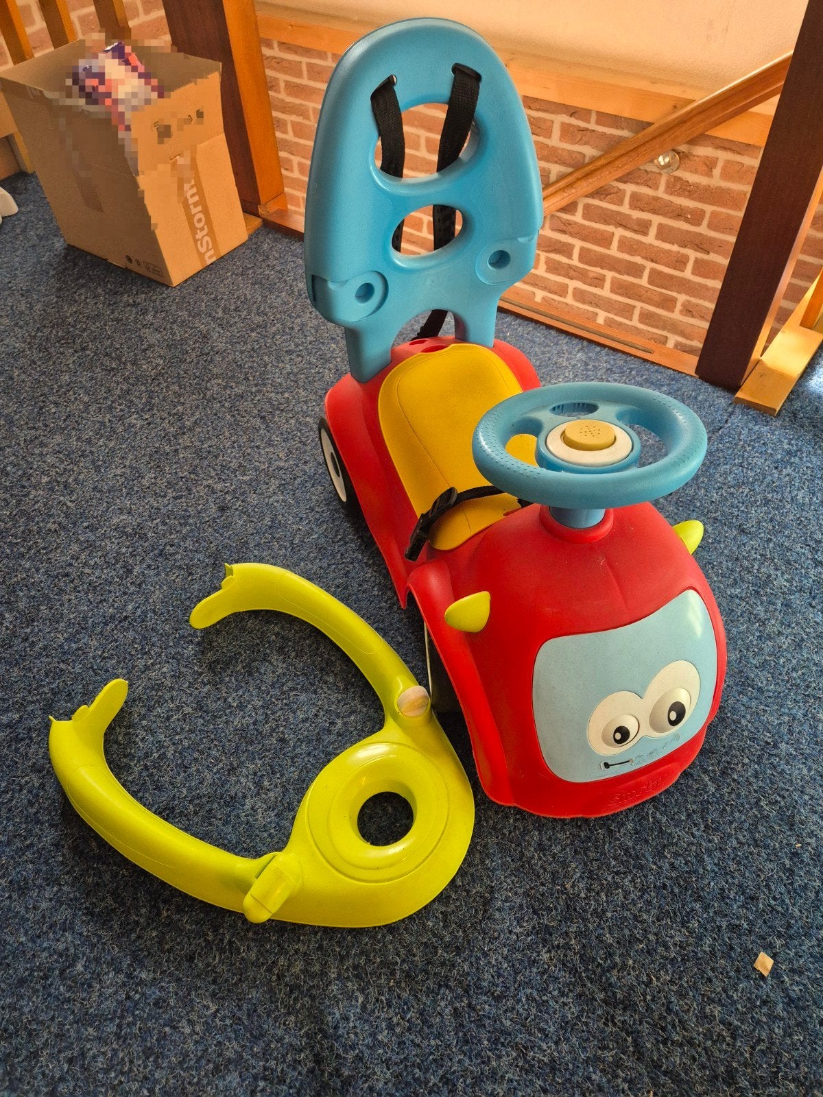 Loopauto Smoby 3 in 1, Kinderen en Baby's, Speelgoed | Buiten | Voertuigen en Loopfietsen, Ophalen, Gebruikt