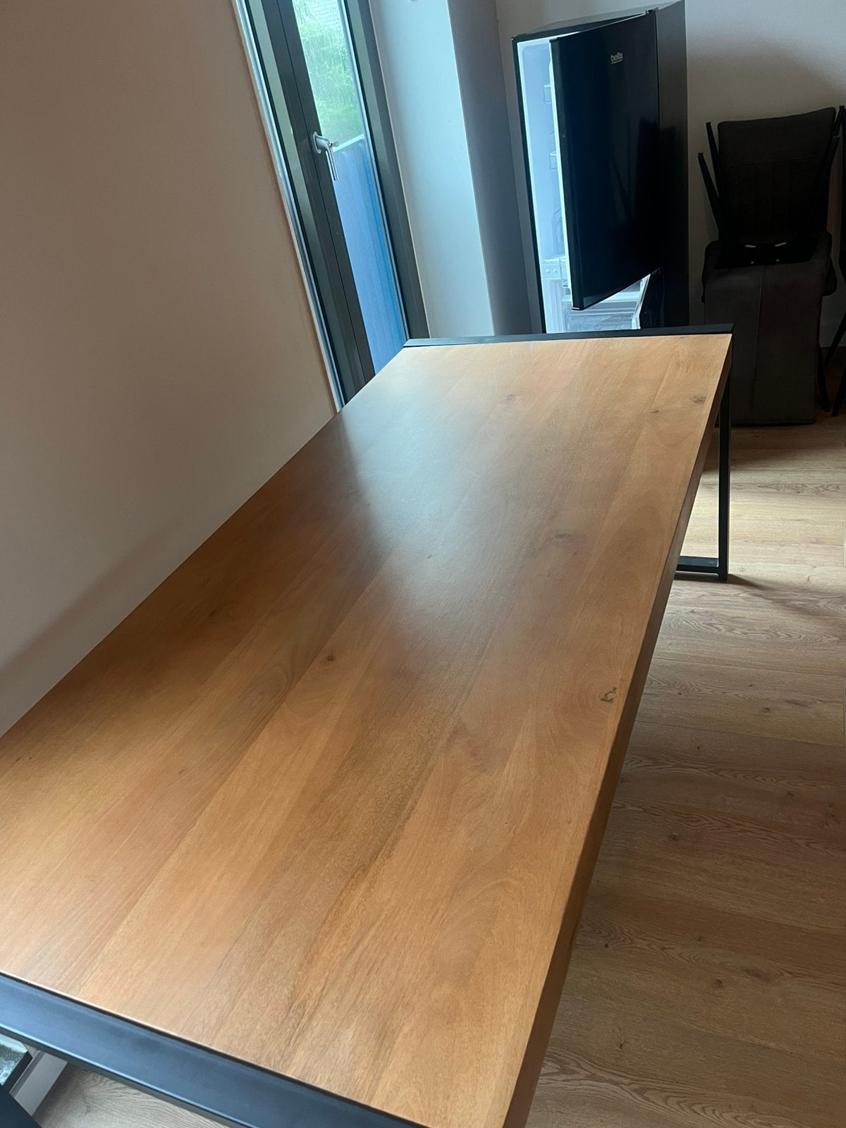 Mango houten tafel, Huis en Inrichting, Ophalen, 50 tot 100 cm, Zo goed als nieuw, 150 tot 200 cm